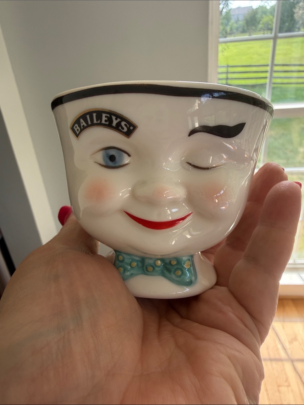 Baileys Winking Eye Face Ceramic Cup - Vintage 1996 Limited Edition